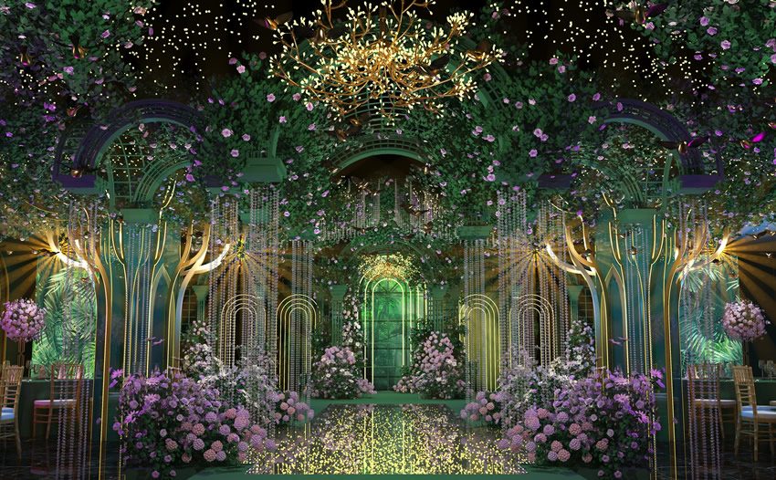 姚安奇妙森林婚礼堂效果展示